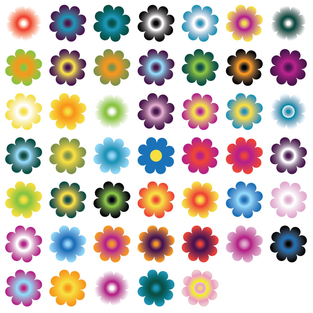 30 Colorful Flower Designs Vector | DragonArtz Designs (we ...